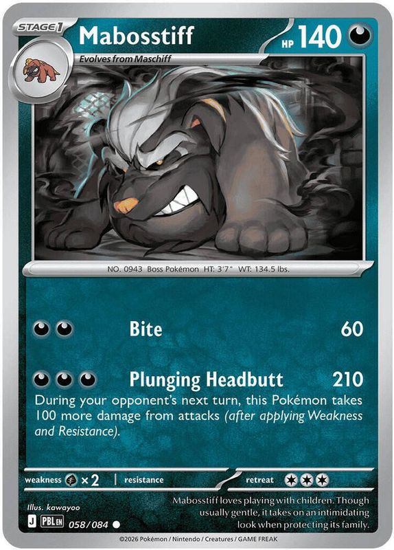 PBL - 058 - Mabosstiff - Reverse Holo