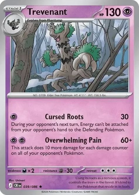 Hovedbilde CRI - 039 - Trevenant - Holo