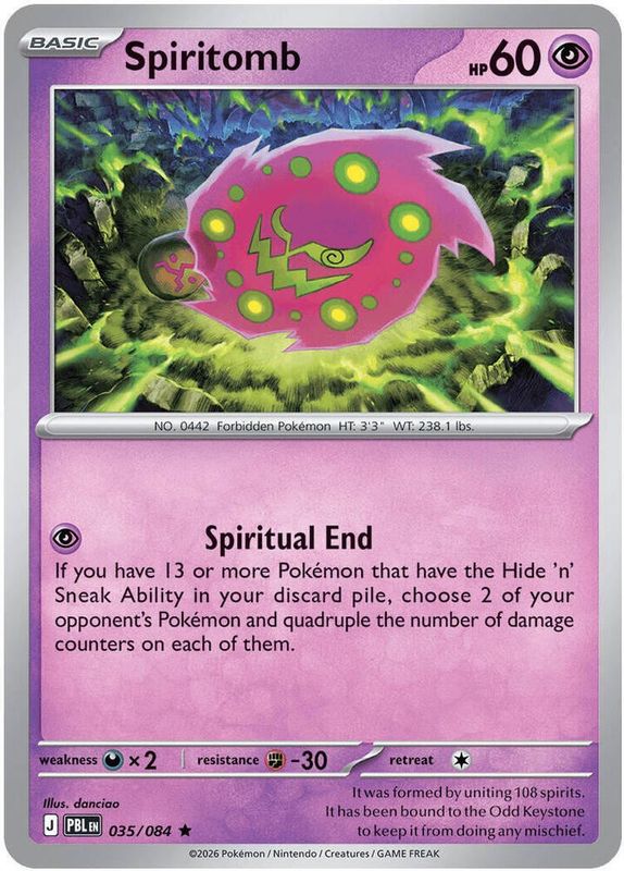 PBL - 035 - Spiritomb - Reverse Holo