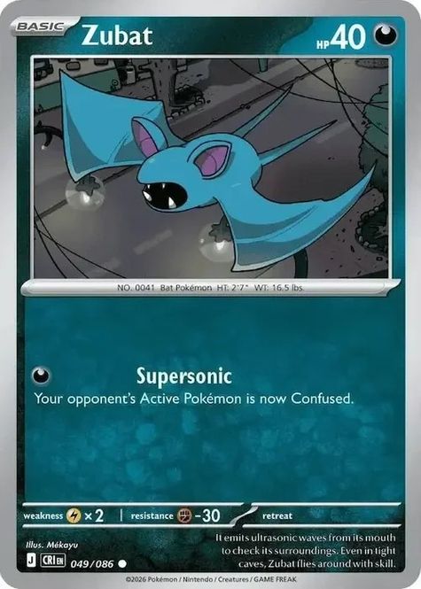 Hovedbilde CRI - 049 - Zubat - Reverse Holo